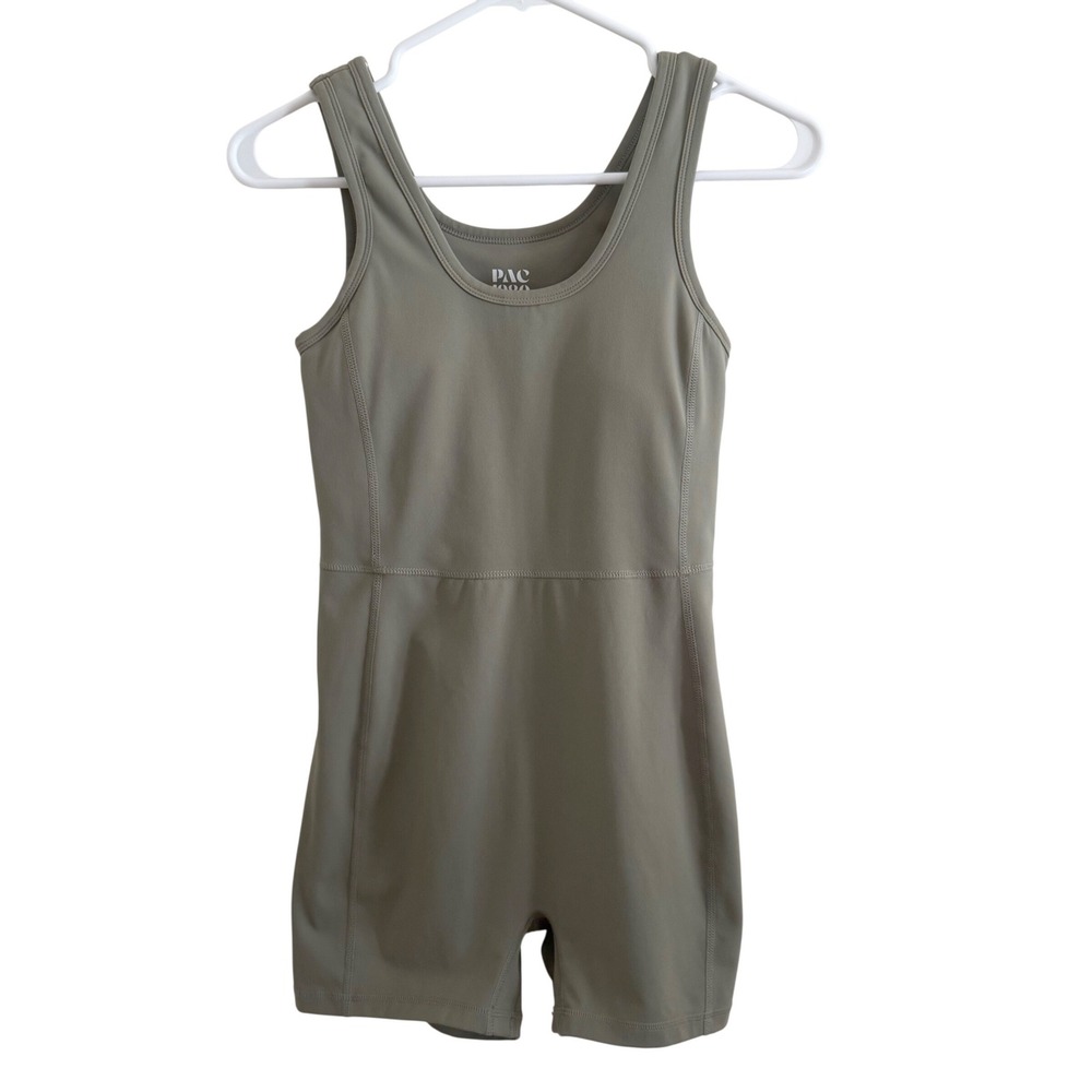 PAC 1980 Whisper Active Sage Green Speedwalker Short Onesie Size Small